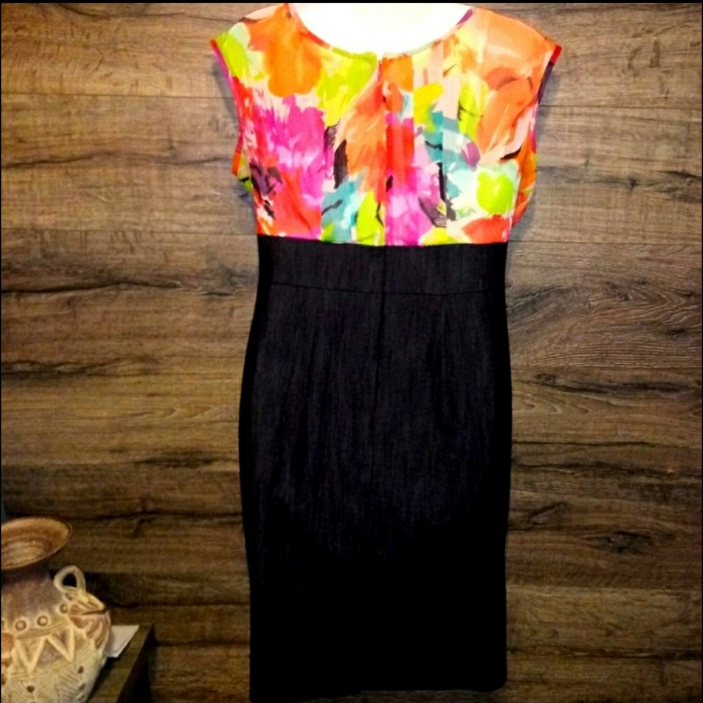 AGB Dress Size 10 Bright Floral Bodycon NWOT - Picture 4 of 11